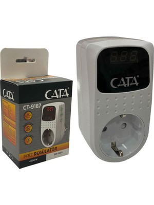 Cata CT-9187 Priz Regülatör 150-280V 4000W Özellikli Güç Koruyucu