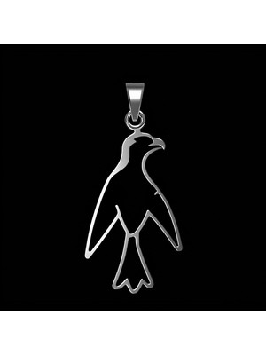 TabiTela 925 Ayar gümüş kolye şahin   SM4615