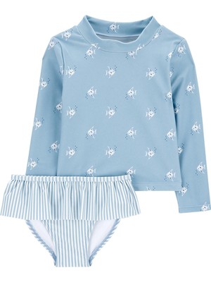 Kız Bebek Güneş Koruyucu Mayo Set