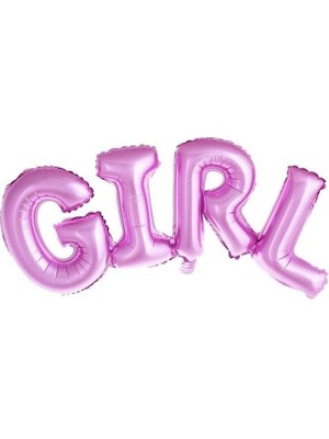 RPS Folyo Balon GİRL YAZISI PEMBE 21-60cm