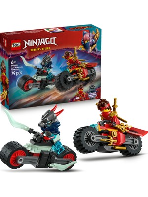 LEGO ® NINJAGO® Kai’nin Motosiklet Hız Yarışı 71838 - 6+ Çocuklar için Minifigür İçeren Yaratıcı Oyuncak Yapım Seti (79 Parça)