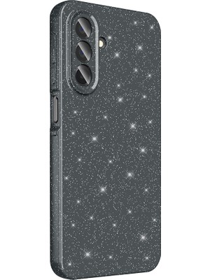 Gpack Samsung Galaxy A26 Uyumlu Kılıf Koton Simli Silikon Arka Kapak Kamera Korumalı Siyah