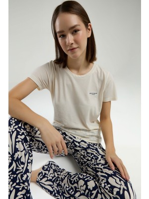 Pierre Cardin 8973 Kadın Kısa Kol Pijama Takım