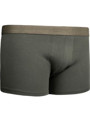 Haki Pamuklu Boxer