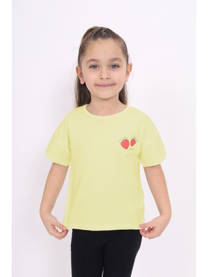 Toontoy Kız Çocuk Baskılı Tişört