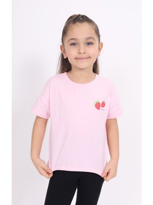 Toontoy Kız Çocuk Baskılı Tişört