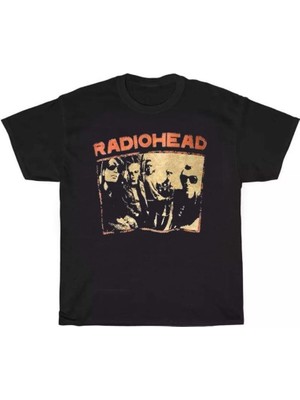 Siyah Radiohead Group Unisex T-Shirt