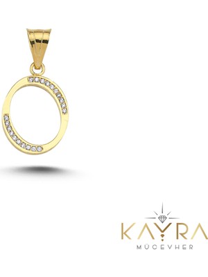 O Harfi Altın Kolye Ucu BM34