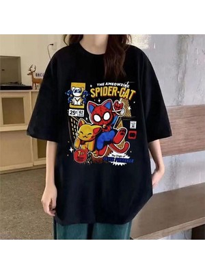 Siyah The Ameowzing Spider-Cat (Unisex) T-Shirt