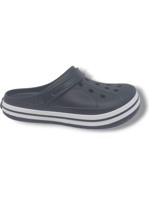 Cflex 22233 Unisex Siyah Beyaz Siyah Sabo Terlik Sandalet