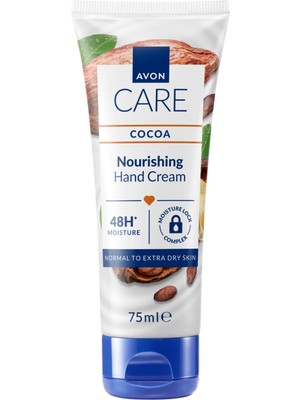 Avon Care El Kremi - 48 Saat Süren Yoğun Nemlendirme, 75 ml, Kakao ve Shea Yağı ile Zenginleştirilmiş, Vitamin E İçerir