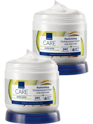 Avon Care Kuru Ciltler Için Avokado Özlü Çok Amaçlı Krem 400 Ml. Ikili Set
