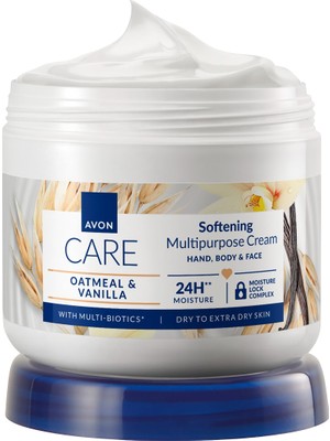 Avon Care Gentle Multi-Biotics & Vanilya Içeren E Vitaminli Kuru Ciltler Için Çok Amaçlı Krem 400 Ml.