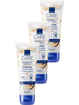 Avon Care Vanilyalı E Vitaminli El Kremi Üçlü Set Kuru Ciltler İçin 75 ml Yumuşatıcı Etki