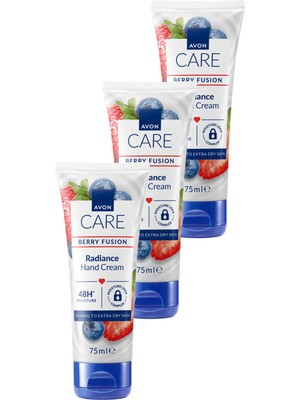 Avon Care Berry Fusion Yabanmersinli El Kremi 75 ml Doğal İçeriklerle Zenginleştirilmiş Üçlü Set