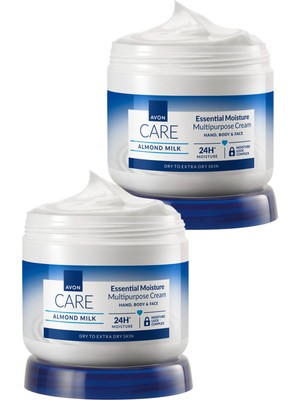 Avon Care Gliserin ve Badem Sütü Içeren Nemlendirici El, Yüz ve Vücut Kremi 400 Ml. Ikili Set