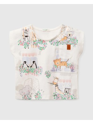 United Colors Of Benetton Kız Bebek Tsihrt 105X 1/18 Ay