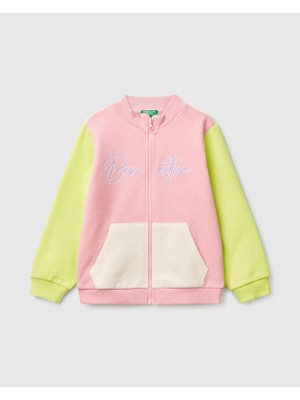 United Colors Of Benetton Kız Çocuk Fermuarlı Sweatshirt 1/6yaş 503N