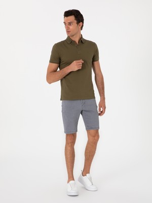 Cacharel Erkek Haki Slim Fit %100 Pamuk Polo Yaka T-Shirt 50300934-VR027