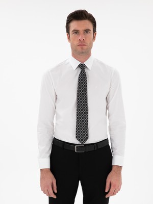 Cacharel Erkek Beyaz Slim Fit Pamuklu Oxford Gömlek 50304497-VR013