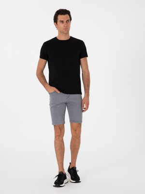 Cacharel Erkek Siyah Slim Fit Bisiklet Yaka T-Shirt 50300699-VR046