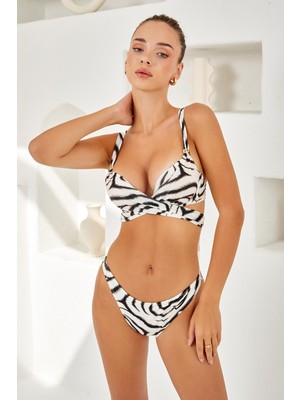 Lapieno 4236 Dolgulu Bağlama Detaylı Bikini