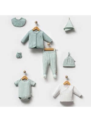 Totstale Yenidoğan Hastane Çıkışı 8'li Set Tropical Cutie Yeşil Unisex