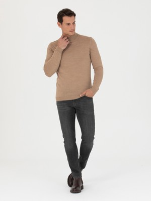 Cacharel Erkek Camel Çeyrek Balıkçı Triko Kazak 50270172-VR015