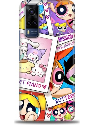 Vivo Y53S Kılıf Hd Baskılı Kılıf + Seramik Tam Kaplayan Ekran Koruyucu 122