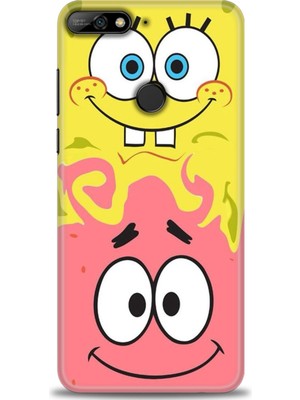 Kılıf Evreni Huawei Y7 2018 Kılıf Hd Baskılı Kılıf + Seramik Tam Kaplayan Ekran Koruyucu 453