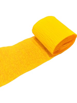Italyan Krapon Kağıdı Dekor Süs 6 Lı Sarı 5x2,2 Metre
