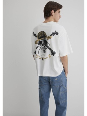 Mavi Boxy Kırık Beyaz Erkek T-Shirt M0612663-70057