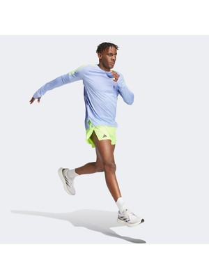 Adidas Adizero Essentials Split Erkek Yeşil Koşu Şortu.-