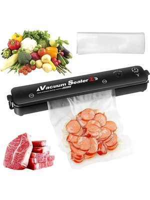 Robolog Ev Tipi Vakum Makinesi - Yiyecek Vakumlama Ve Yapıştırma Makinesi +10 Adet Vakum Torbası