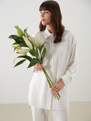 Lcw Modest  Oversize Kadın Gömlek Tunik  (S5)