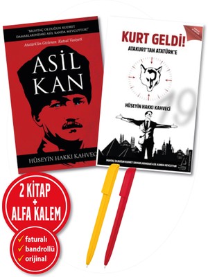 Alfa Kalem+ Hüseyin Hakkı Kahveci 2 Kitap (Kurt Geldi+Asil Kan)-Yeni Destek Kitap-Araştırma-Inceleme