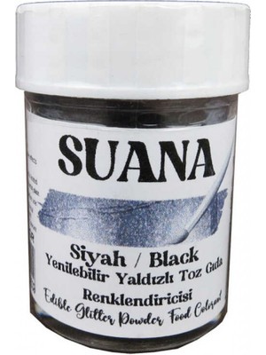Gıda Boyası Yenilebilir Simli Yaldızlı Siyah 5 gr