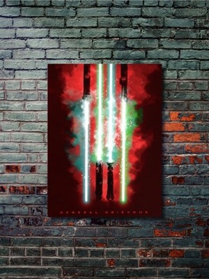 Grevious, Starwars Işın Kılıcı Koleksiyon, Film ve Karakter Özel Tasarım Poster Serisi