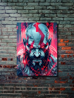 Kratos - God Of War - Gaming Posterleri, Özel Tasarım Kağıt Poster, Duvar Sanatı