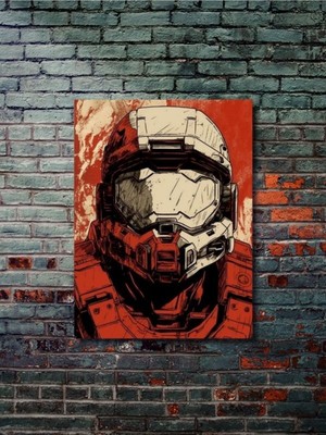 Master Chief -Halo- Oyun Posterleri, Özel Tasarım Kağıt Poster, Duvar Sanatı