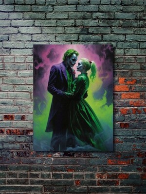 Joker ve Harley Quinn, Dizi, Film ve Karakter Özel Tasarım Poster Serisi, Eşsiz Tasarım