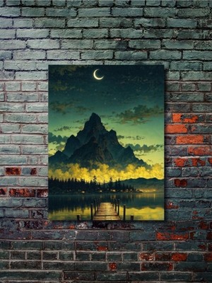 Manzara, Doğa Temalı Poster, Özel Tasarım Kağıt Poster, Duvar Sanatı