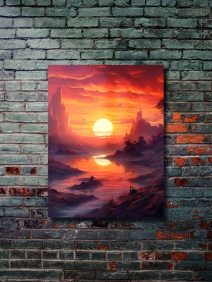 Manzara, Doğa Temalı Poster, Özel Tasarım Kağıt Poster, Duvar Sanatı