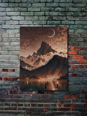 Manzara, Doğa Temalı Poster, Özel Tasarım Kağıt Poster, Duvar Sanatı