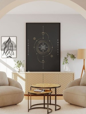 Bohem Minimalist Tasarım, Boho Sanatı Posterleri, Özel Tasarım Kağıt Poster