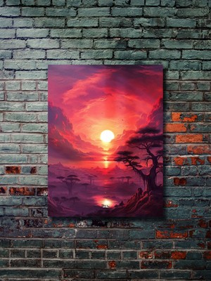 Manzara, Doğa Temalı Poster, Özel Tasarım Kağıt Poster, Duvar Sanatı