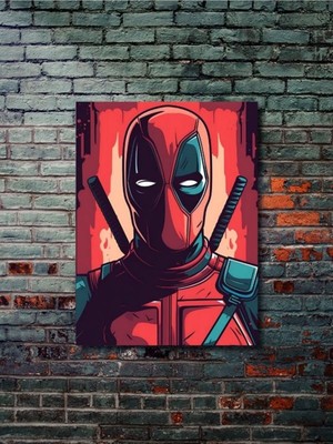 Deadpool - Marvel - Dizi, Film ve Karakter Özel Tasarım Poster Serisi, Eşsiz Tasarım,