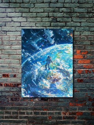 Uzay Teması Özel Tasarım Kağıt Poster, Eşsiz Tasarım Tarih, Mitoloji, Karakter Posterleri,