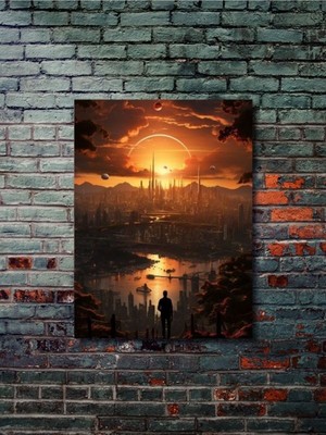 Manzara, Doğa Temalı Poster, Özel Tasarım Kağıt Poster, Duvar Sanatı