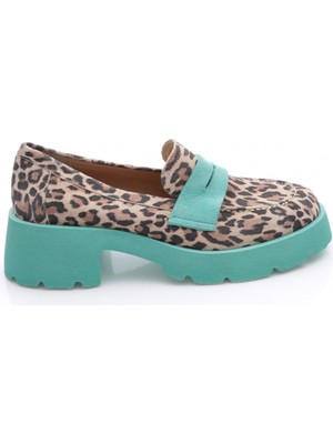 Dgn 3015 Kalin Taban  Loafer Kadin Ayakkabi